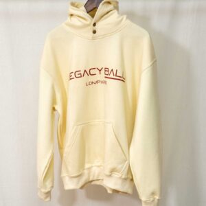 Silhouette hoodie buttercream front