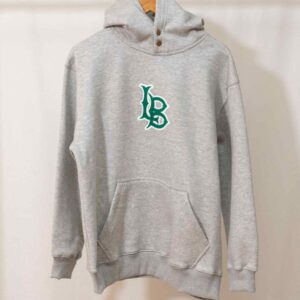 Silhouette hoodie light grey green front