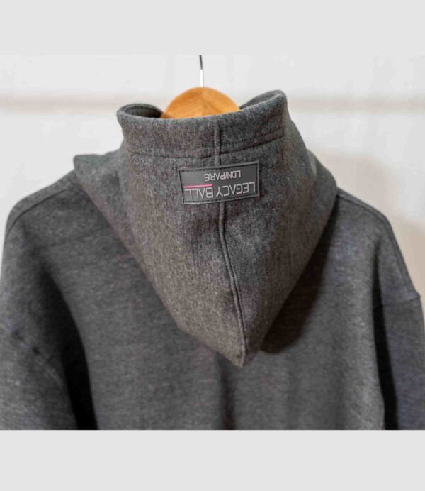 Silhouette hoodie dark grey hood