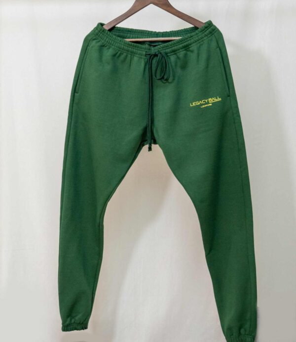 dark green sweater pants front