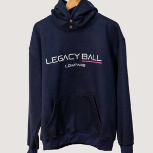 Silhouette hoodie navy blue front